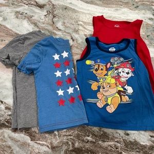 4 pack of summer shirts